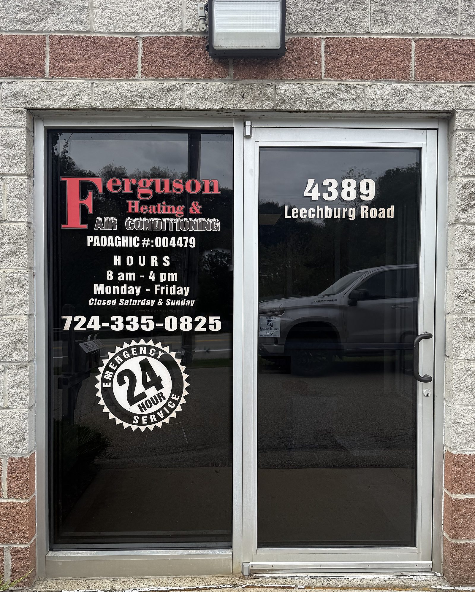 Front door at 4389 Leechburg Road, New Kensington